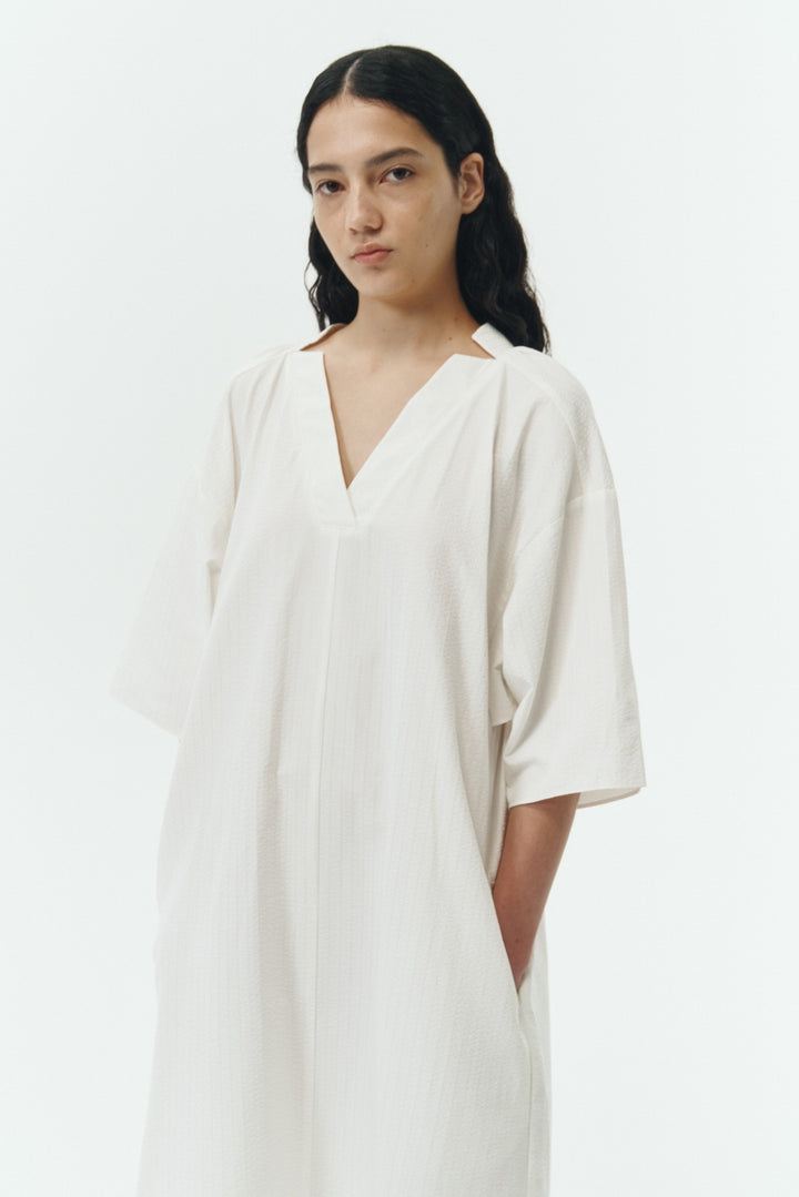 White Stripe Charlotte Stripe Tunic Dress