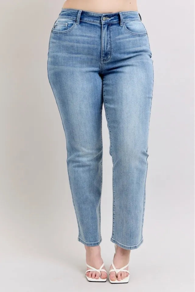 Medium Judy Blue Plus Size High Waist Dad Jeans