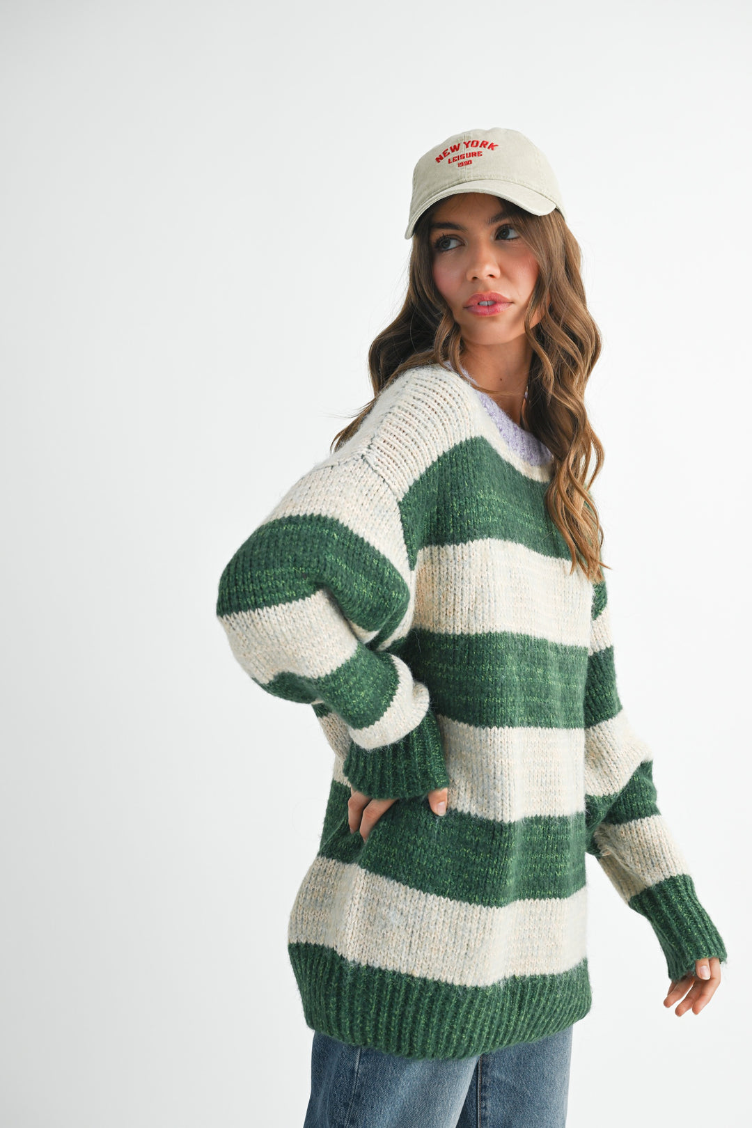 Oversized Striped Sweater