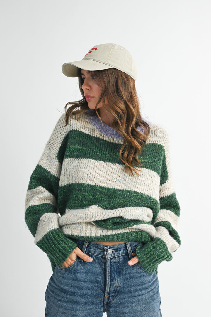 Oversized Striped Sweater
