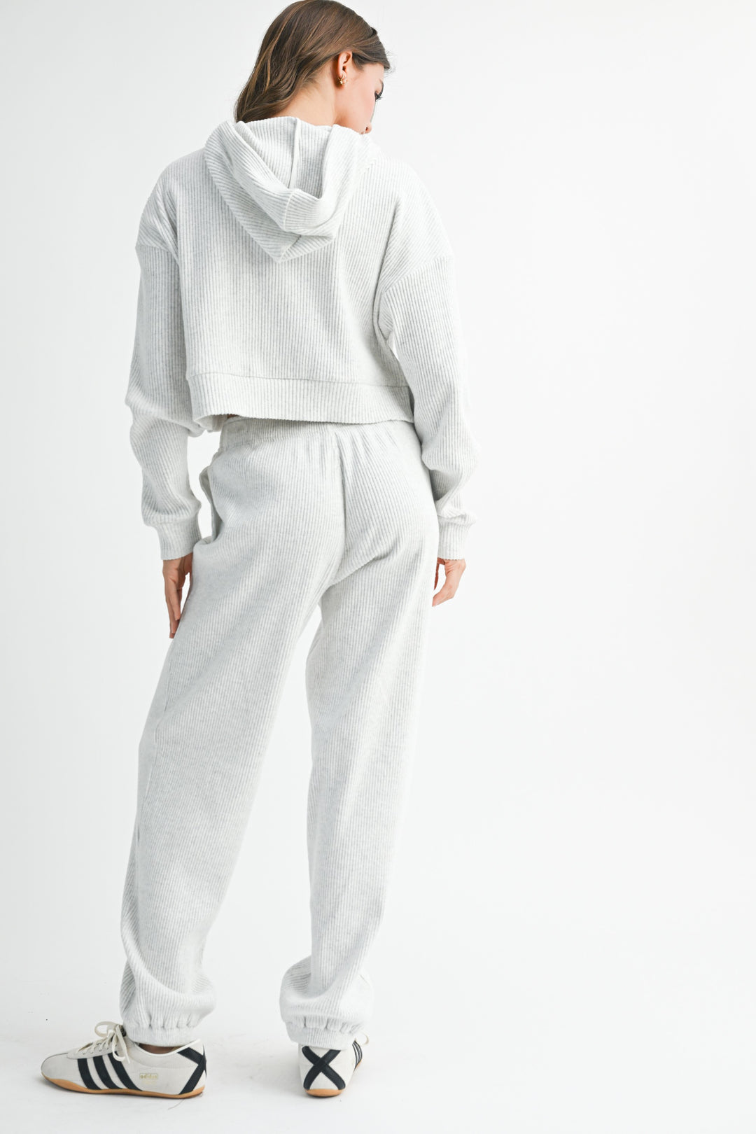 Drawstring Ribbed Lounge Pants