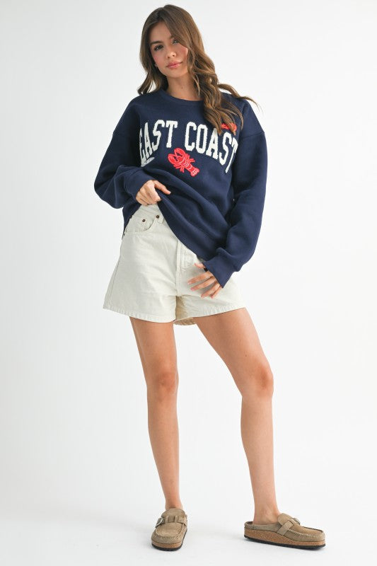 East Coast Graphic Fleece Pullover