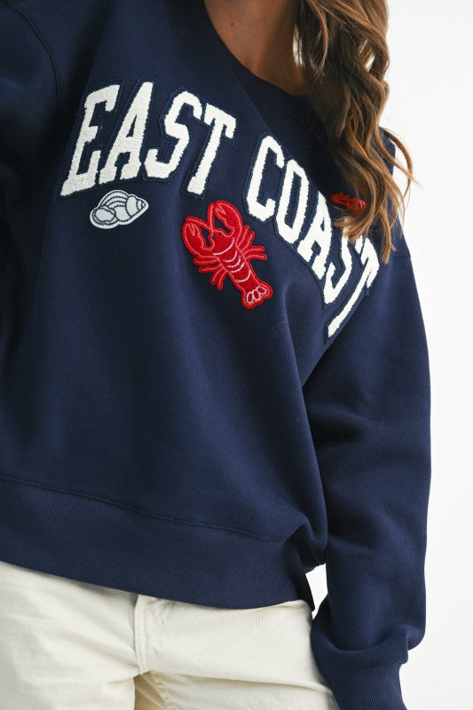 East Coast Graphic Fleece Pullover