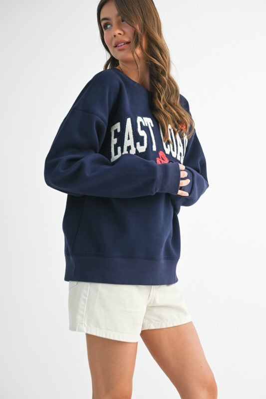 East Coast Graphic Fleece Pullover