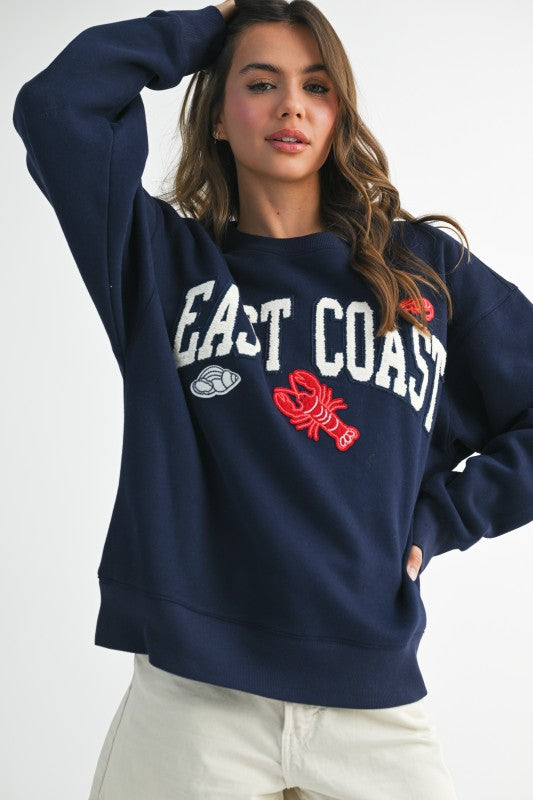 East Coast Graphic Fleece Pullover