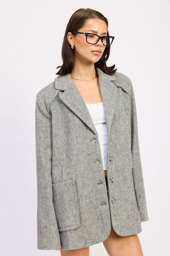Oversized Coat With Pockets