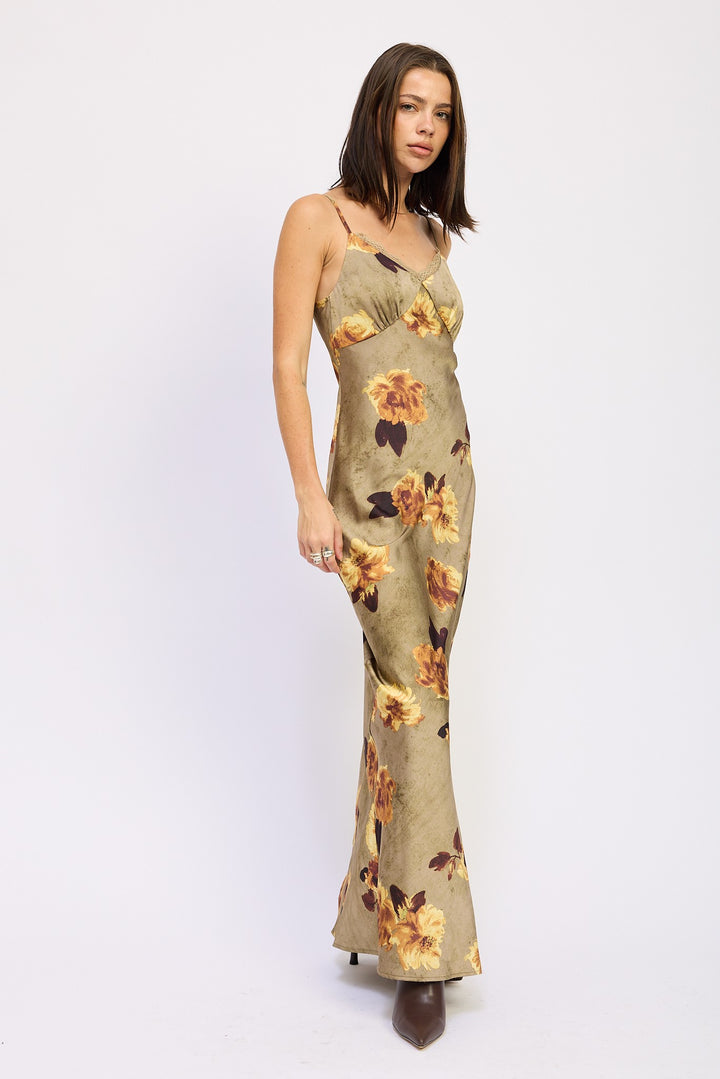 Satin Mid Slip Dress