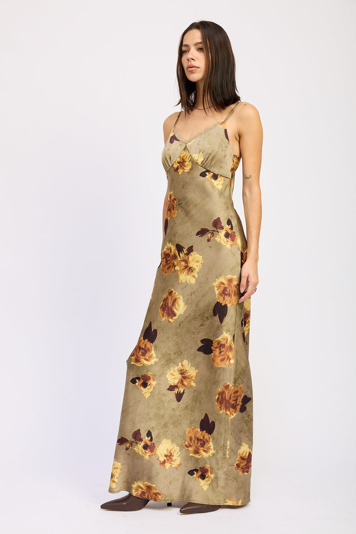 Satin Mid Slip Dress