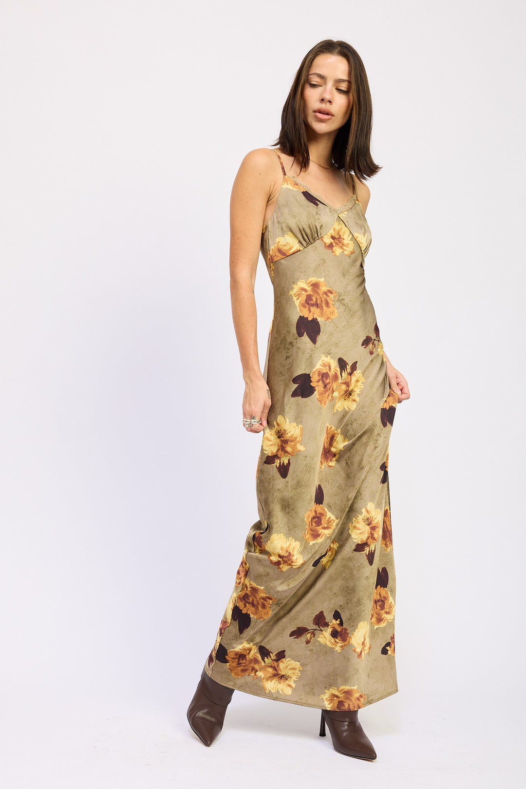 Satin Mid Slip Dress