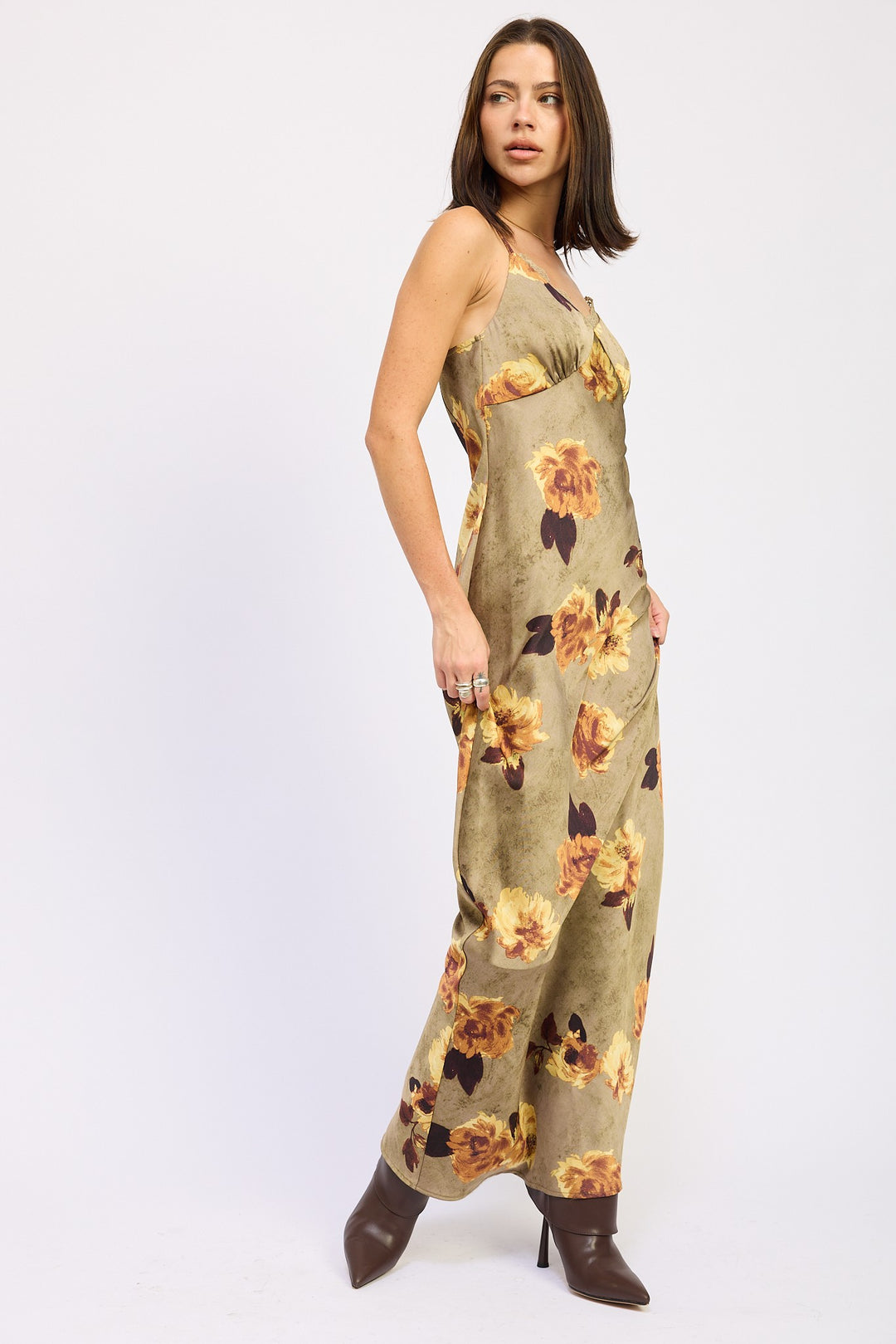 Satin Mid Slip Dress
