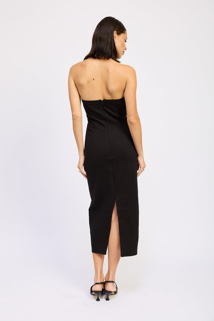 Hardward Halter Midi Dress