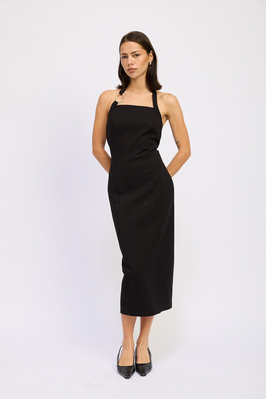 Hardward Halter Midi Dress 1