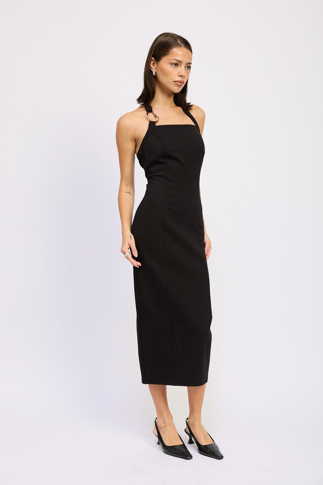 Hardward Halter Midi Dress 1