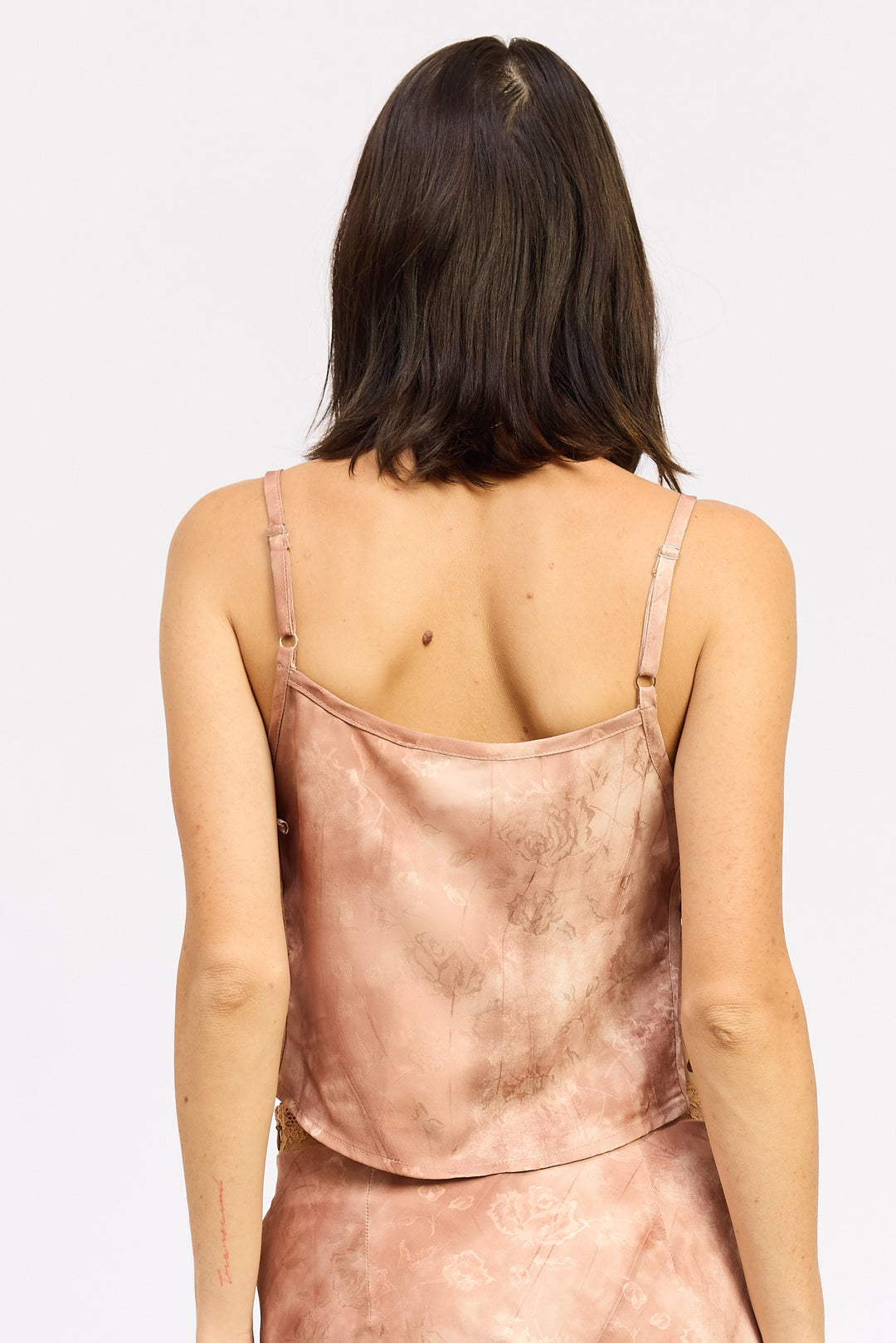 Printed Tank Top With Side Ties