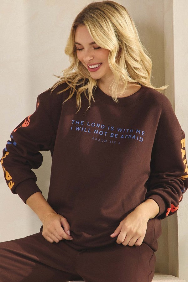 Coffee Faith Over Fear Ultra Comfy Graphic Sweatshirt 1
