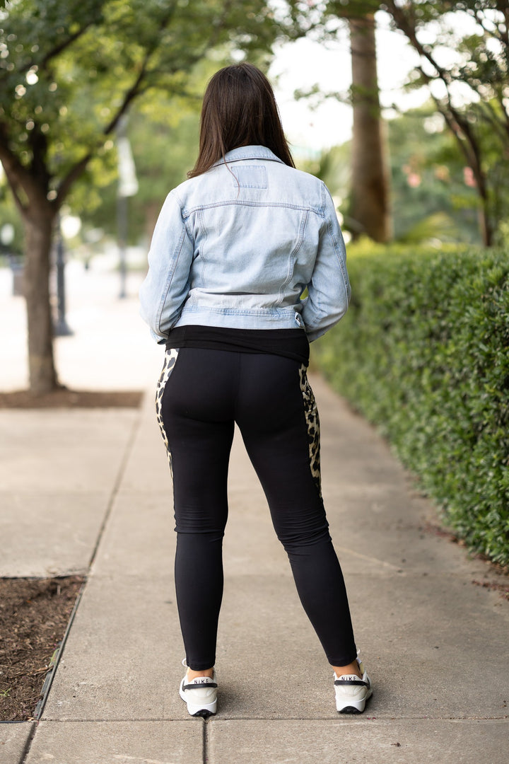 The Gianna Leopard Panel Sculpting Leggings 1