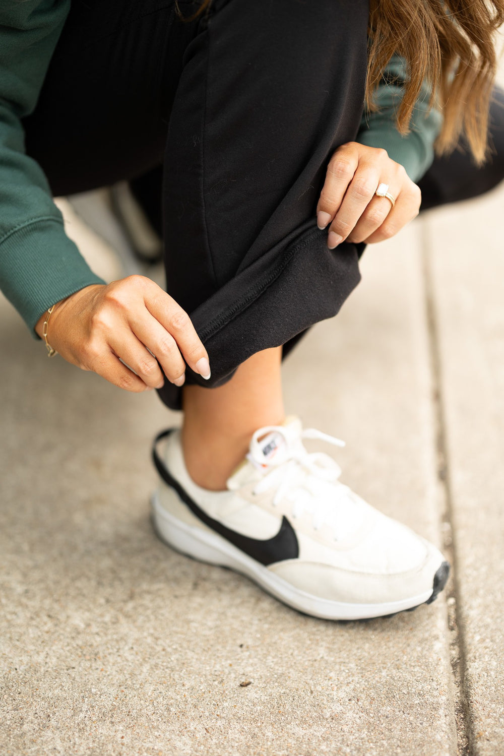 Black The Charlotte Fleece Bootcut Leggings