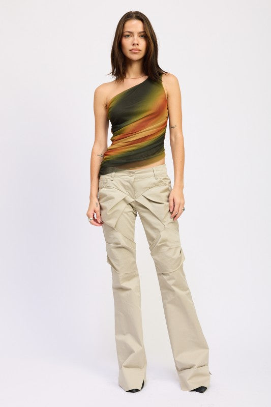 Asymmetrical One Shoulder Top 1