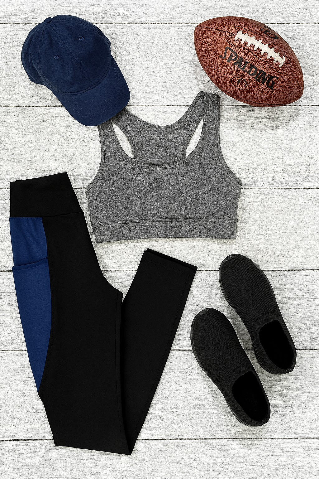 The Billie Blue Panel Leggings