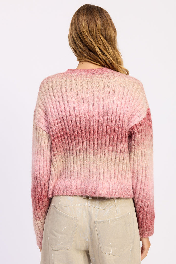 Ribbed Cardigan With Double Zipper