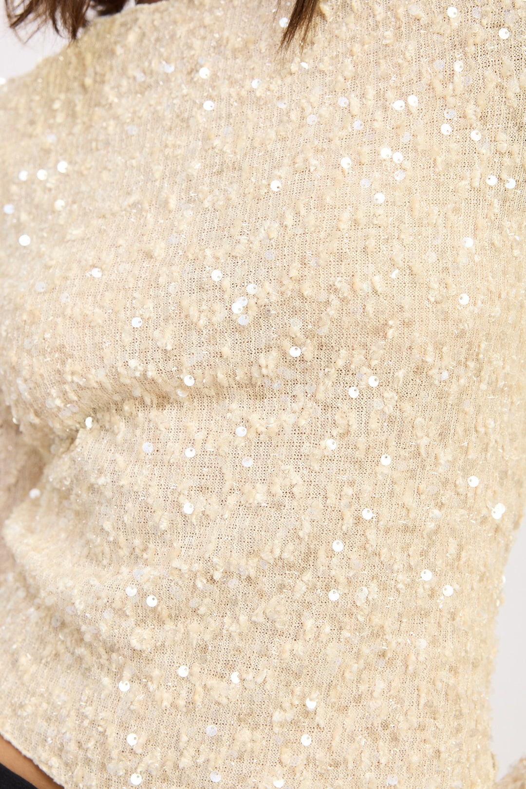 Asymmetrical Sequin Top