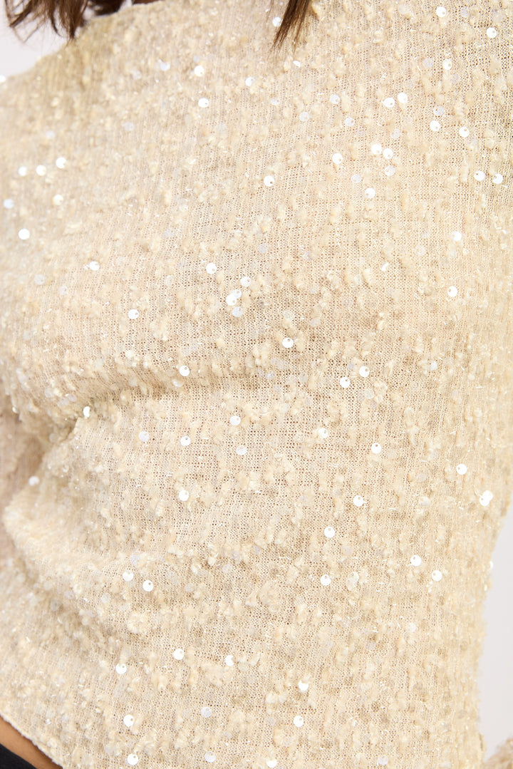 Asymmetrical Sequin Top