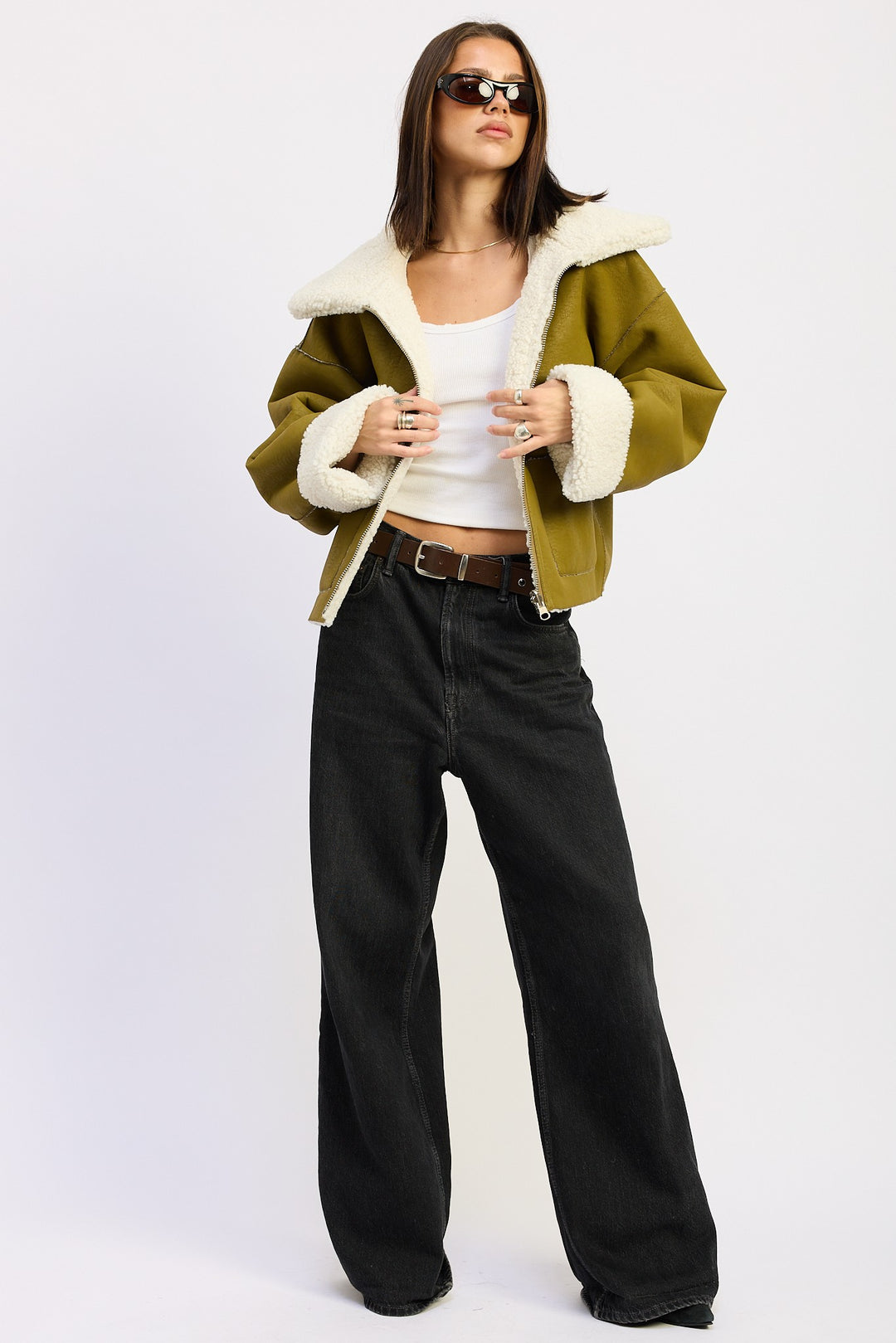 Reversible Suede Shearling Jacket