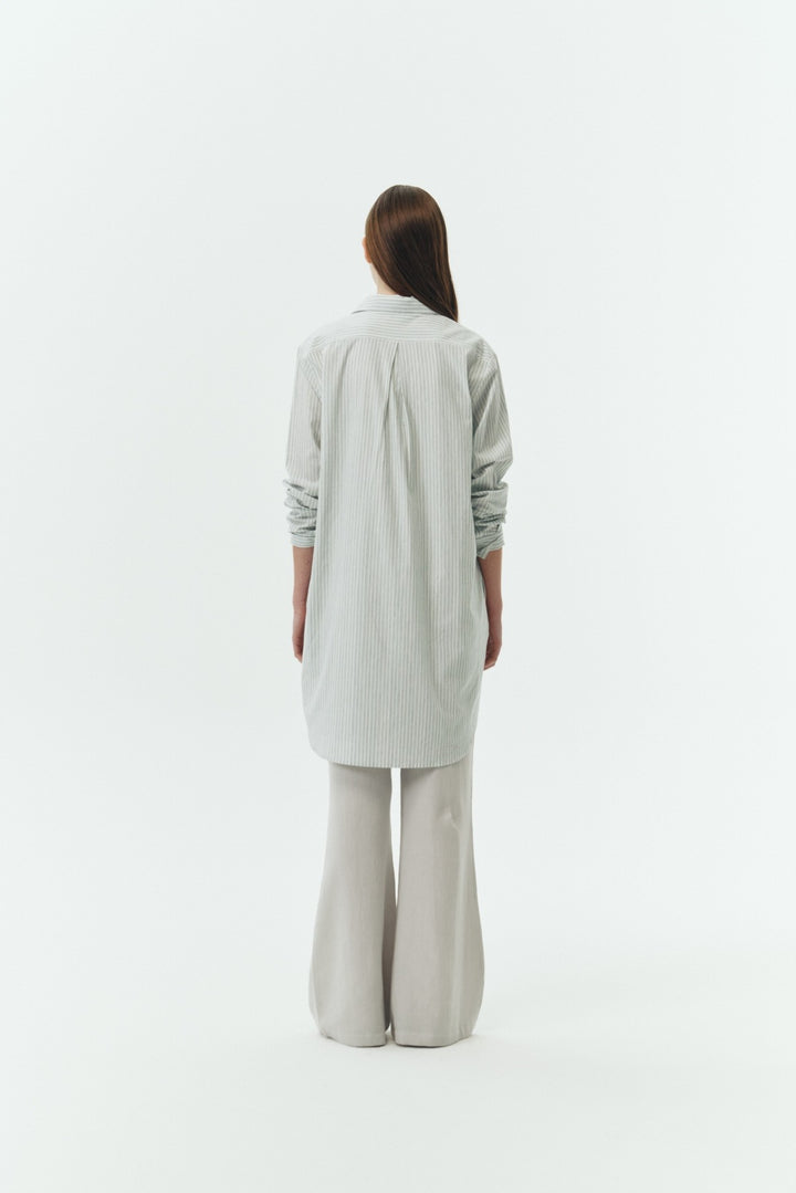 Cara Stripe Shirt Dress 1