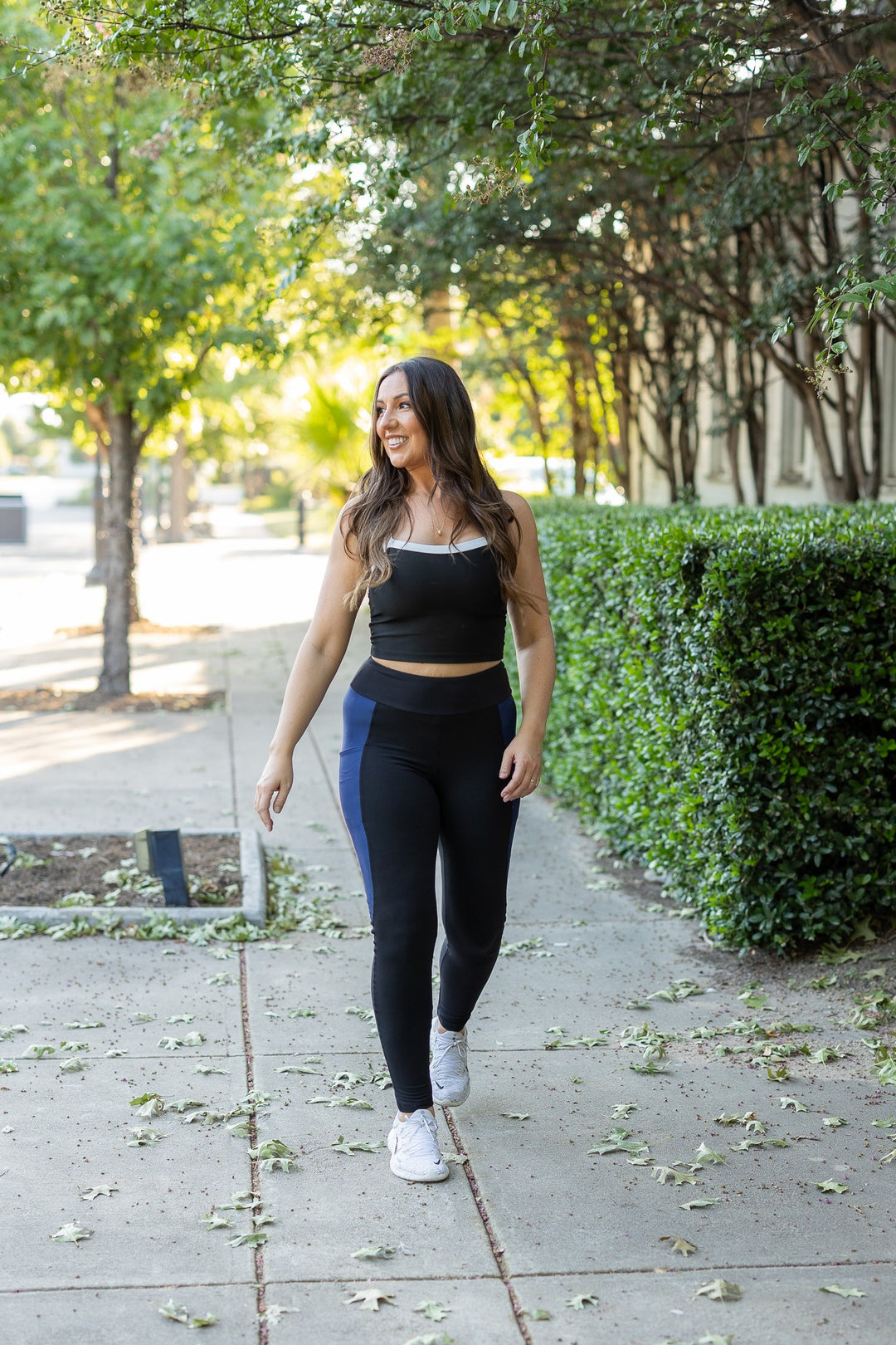 The Billie Blue Panel Leggings