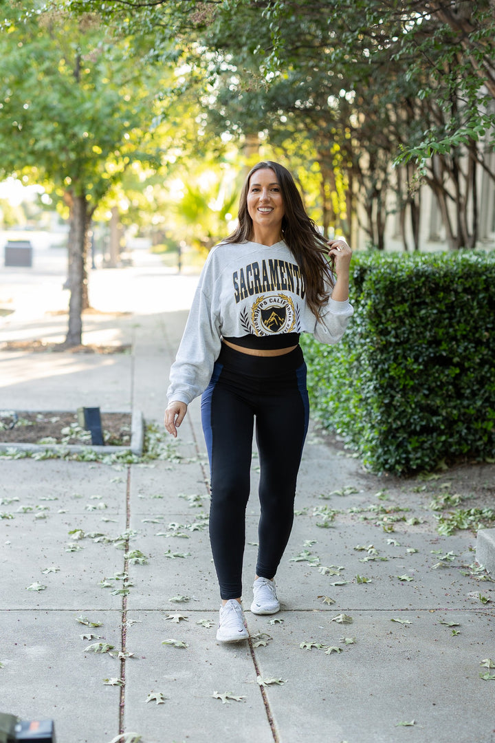 The Billie Blue Panel Leggings