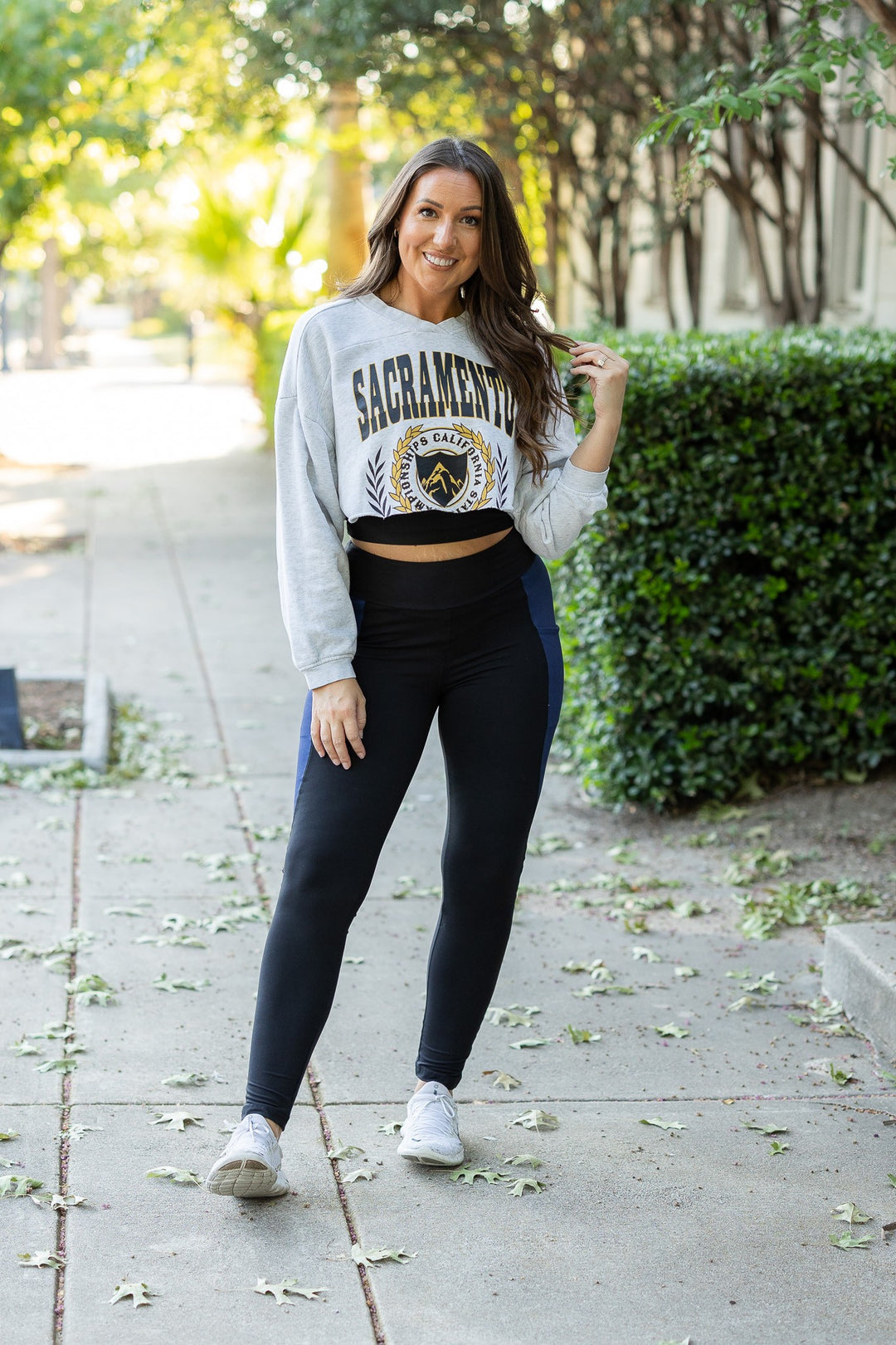 The Billie Blue Panel Leggings