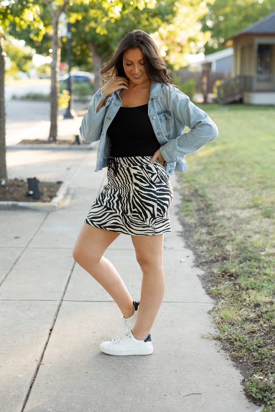 Zebra The Zoe Zebra Print Jogger Skirt