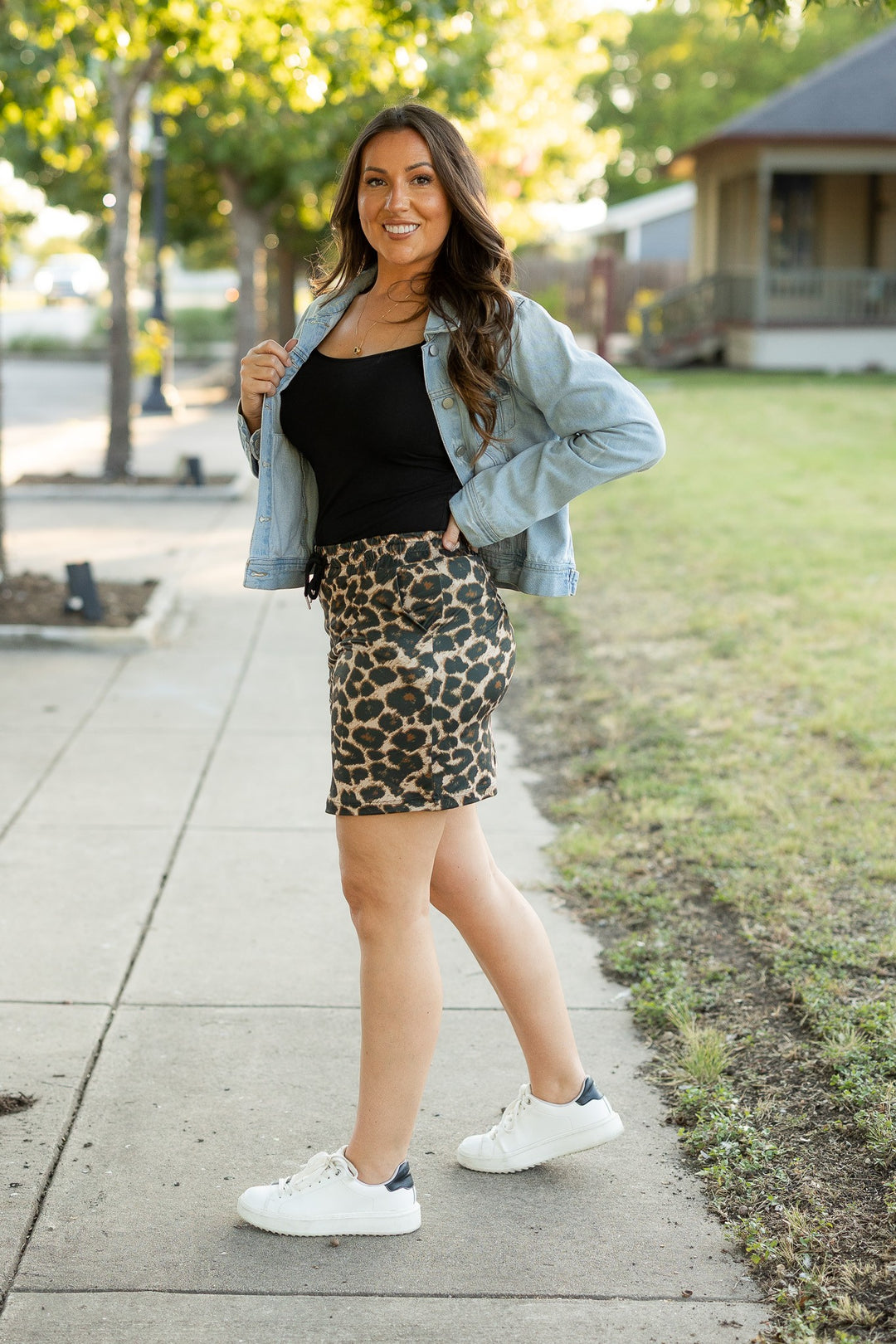 The Liana Leopard 2 0 Jogger Skirt
