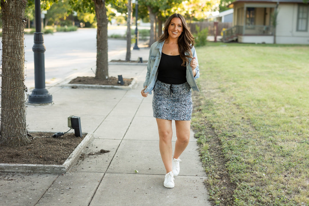 The Sydney Snakeskin Skirt