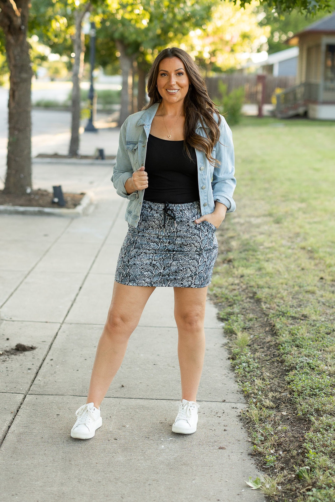 The Sydney Snakeskin Skirt