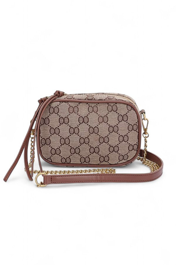 Iconic Jaquard Camera Crossbody Bag