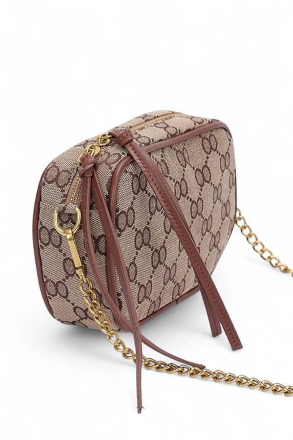 Iconic Jaquard Camera Crossbody Bag