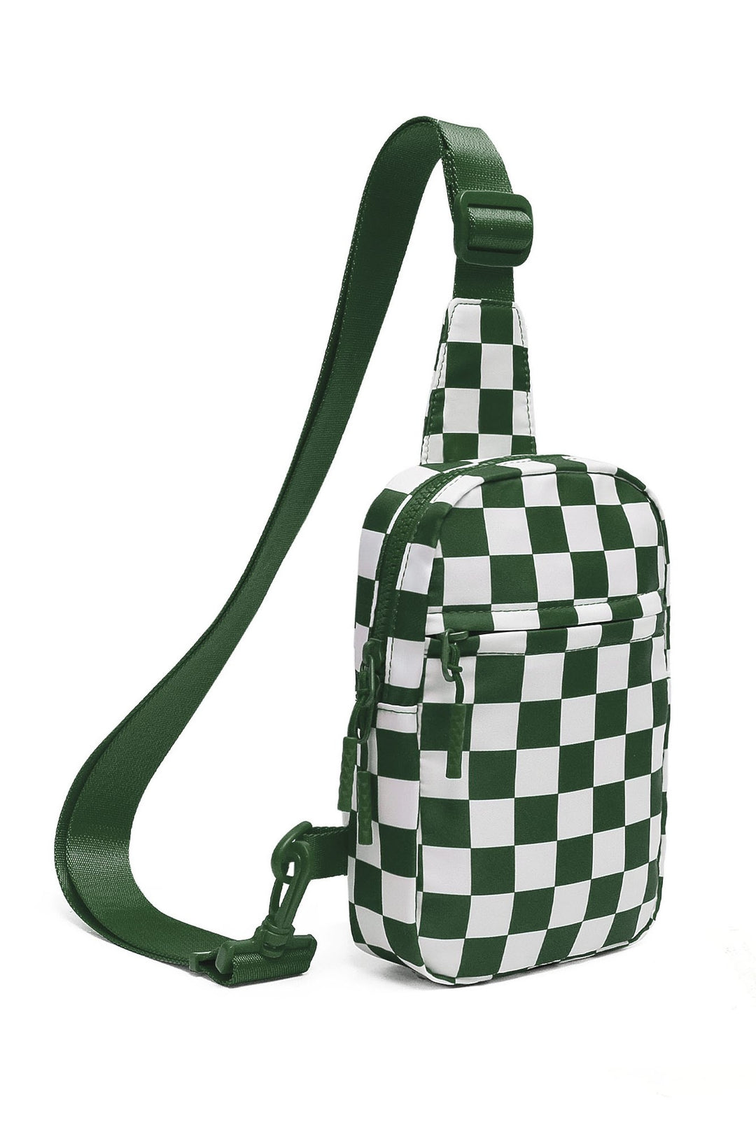 Kenzie Nylon Checkered Sling Bag