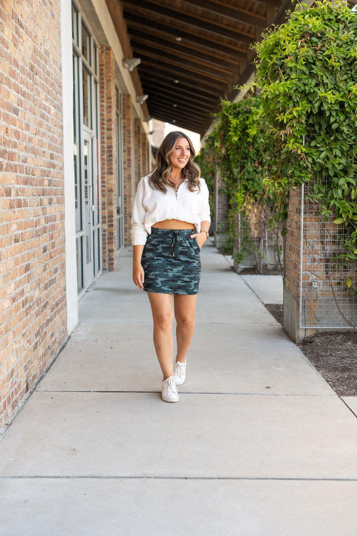 The Kai Camo Jogger Skirt
