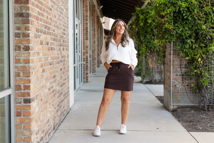 The Bridget Brown Jogger Skort