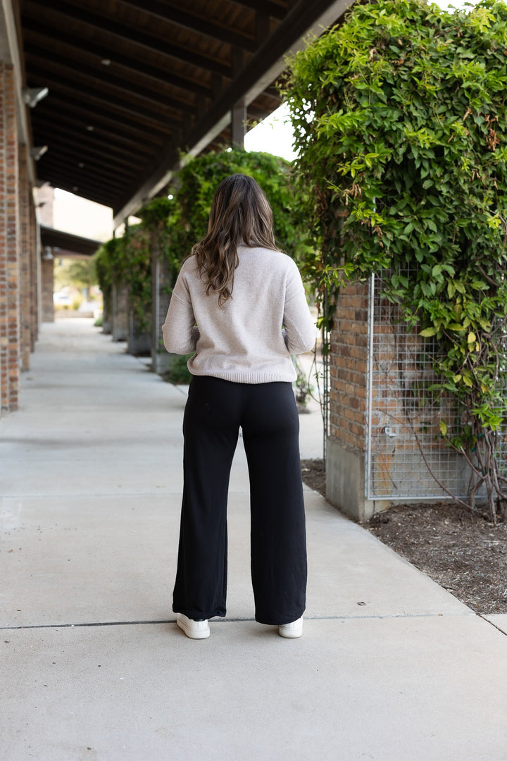 The Jenna Comfy Wide Leg Fleece Pants