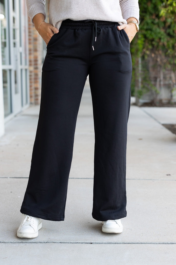 The Jenna Comfy Wide Leg Fleece Pants