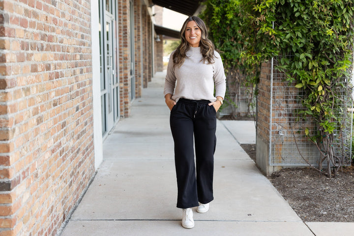 The Jenna Comfy Wide Leg Fleece Pants