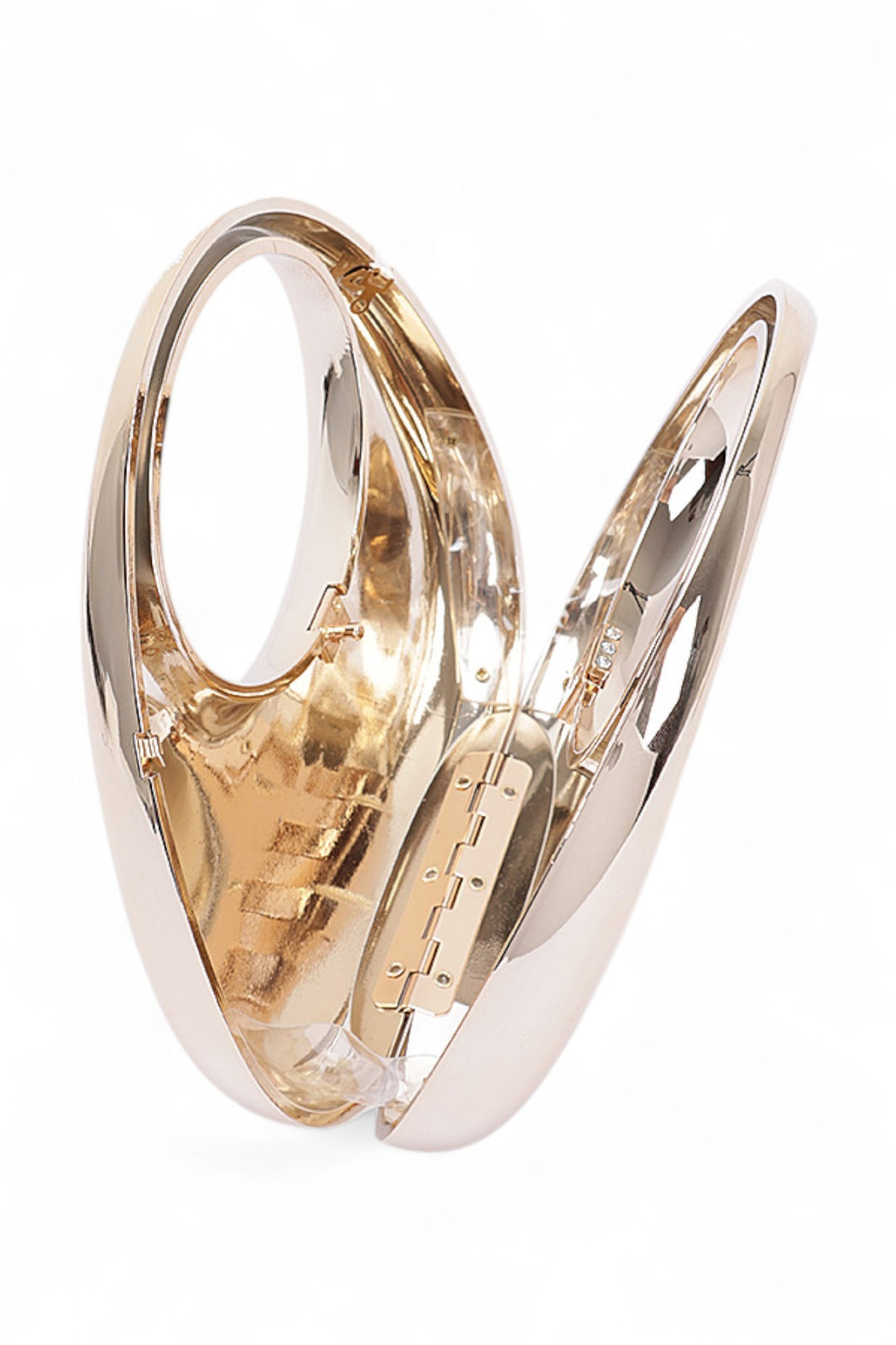 Polished Molded Top Handle Clutch