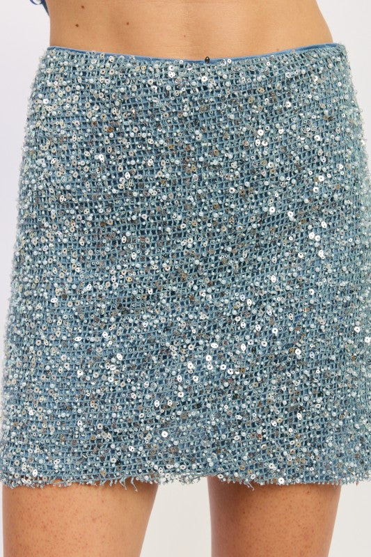 Mini Sequin Skirt