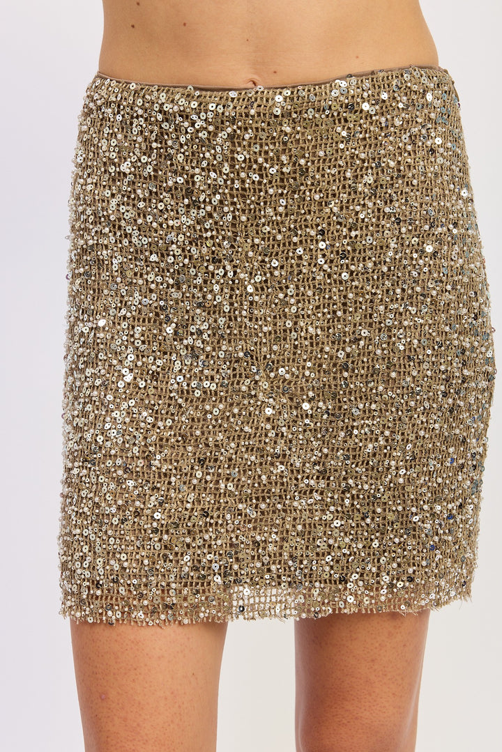 Mini Sequin Skirt