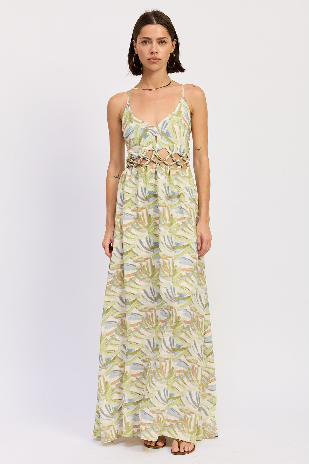 Maxi Open Tie Back Dress