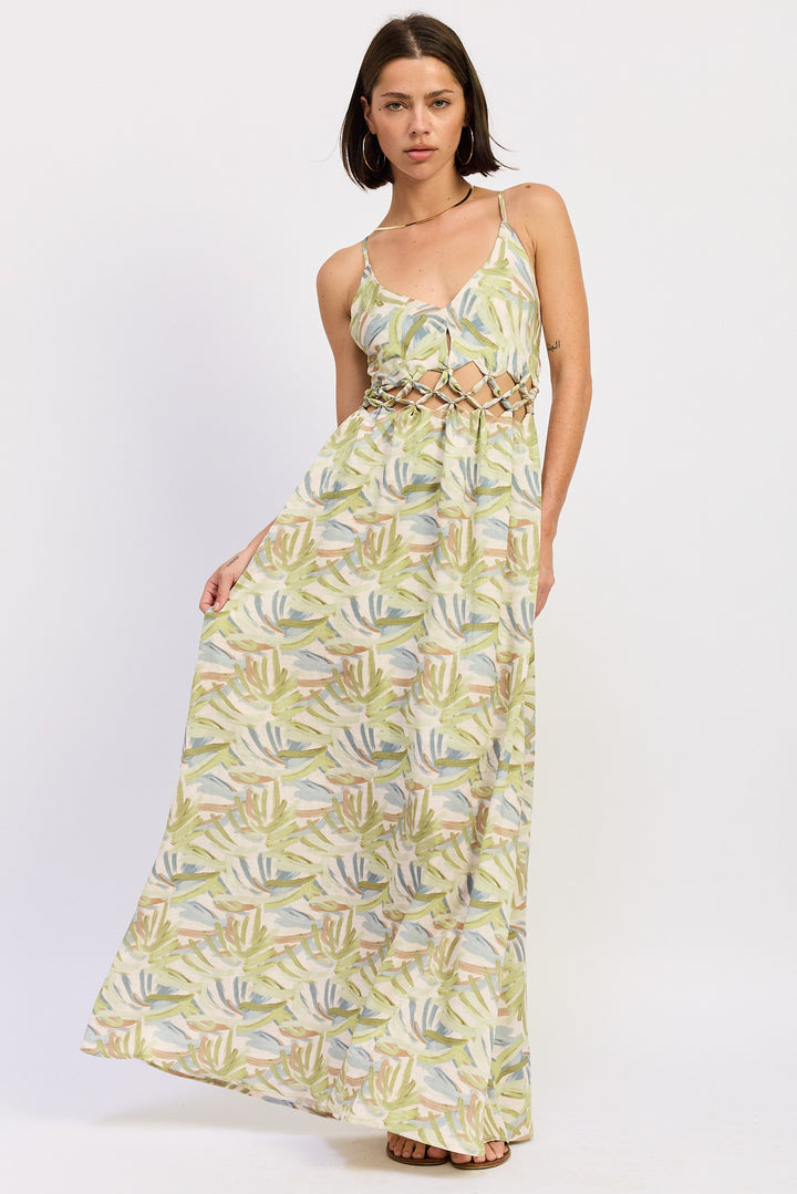 Maxi Open Tie Back Dress