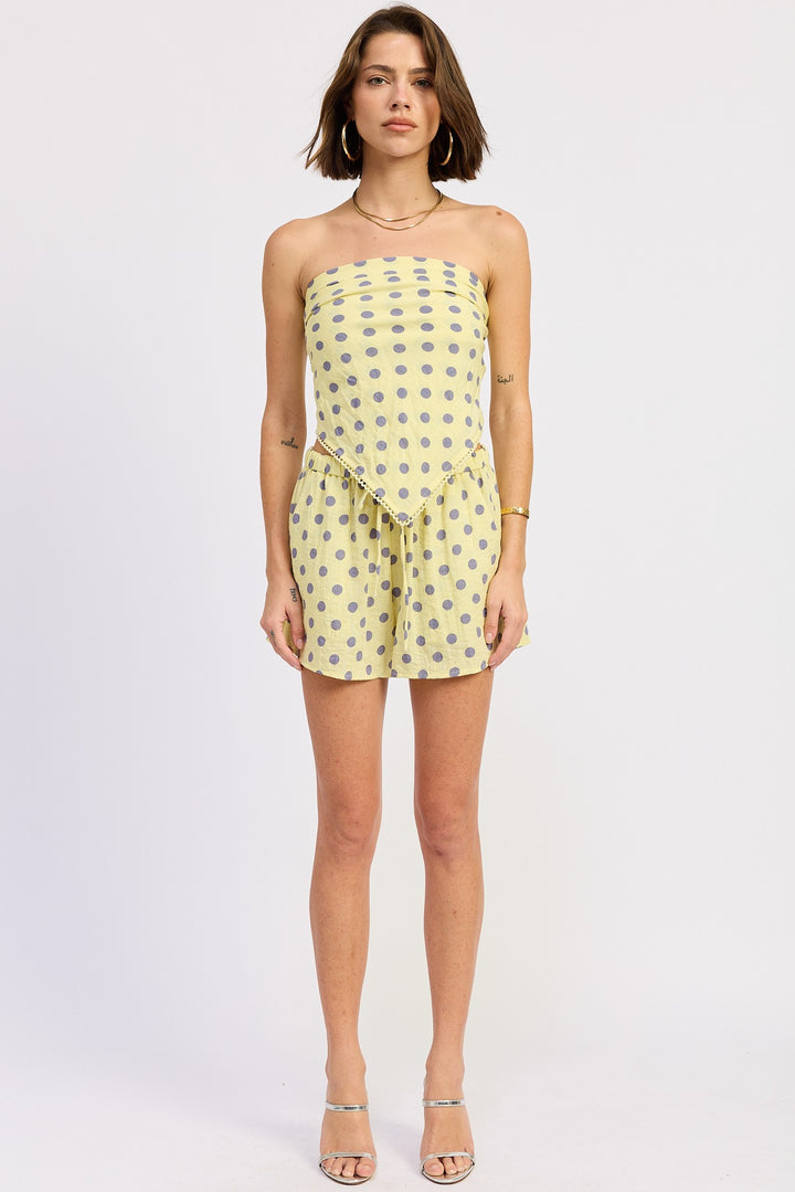 Scarf Top With Trim Detail