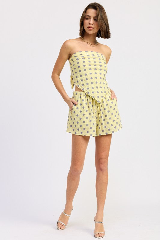 Scarf Top With Trim Detail